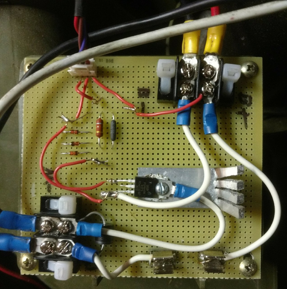 Fig.3 - A control board made by John of Oswego, NY, USA using the above schematic.